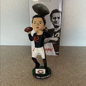 Sid Luckman Bobblehead with Football